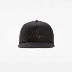 ArcTeryx Logo Flat Brim Trucker Hat -Outdoor Sport Store Arcteryx Logo Trucker Flat Hat Black