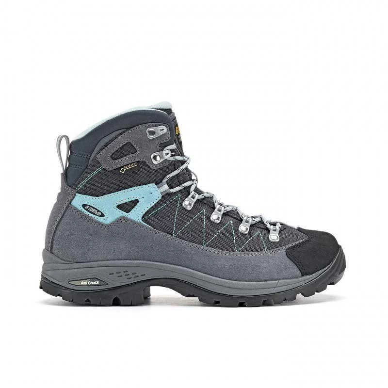 Asolo Finder GV Womens Hiking Boot - Grey/Gunmetal/Pool Side 5 Asolo Finder GV Womens Hiking Boot - Grey/Gunmetal/Pool Side - Image 3