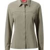 Craghoppers NosiLife Pro Womens Long Sleeve Shirt - Mushroom -Outdoor Sport Store Craghoppers NosiLife ProLSShirtMushroom 1