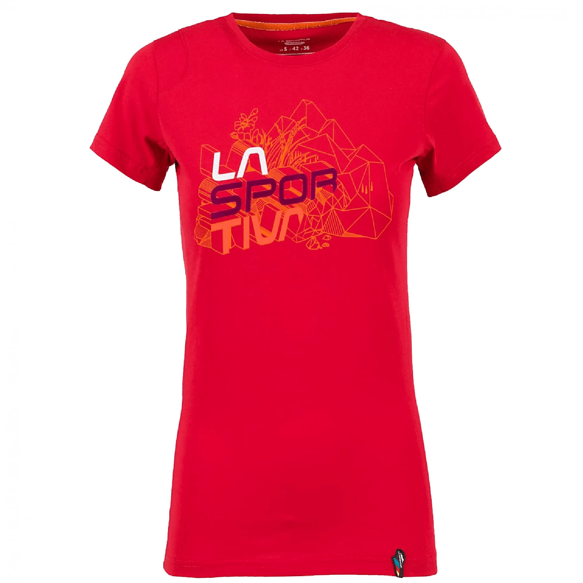 La Sportiva Cubic Womens T-Shirt - Garnet 3 La Sportiva Cubic Womens T-Shirt - Garnet