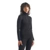 Icebreaker 260 Tech Long Sleeve Half Zip Womens Thermal Top -Outdoor Sport Store Icebreaker 260 Tech LS Black 01