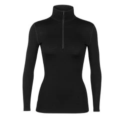 Icebreaker 260 Tech Long Sleeve Half Zip Womens Thermal Top -Outdoor Sport Store Icebreaker 260 Tech LS Black 03