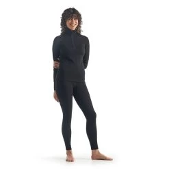 Icebreaker 260 Tech Long Sleeve Half Zip Womens Thermal Top -Outdoor Sport Store Icebreaker 260 Tech LS Black 04