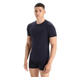 Icebreaker Anatomica Short Sleeve Crew Mens T-Shirt -Outdoor Sport Store Icebreaker Anatomica SS Crew Midnight Navy