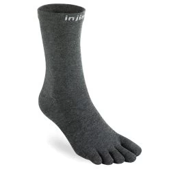 Injinji Liner 2.0 Lightweight Crew Hiking Socks - Black