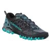 La Sportiva Bushido II Womens Trail Running Shoe - Slate/Aqua -Outdoor Sport Store La Sportiva Bushido II Womens Trail Running Shoe Slate Aqua 442280