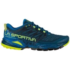 La Sportiva Akasha II Mens Trail Running Shoe - Storm Blue/Lime Punch -Outdoor Sport Store La Sportiva Akasha II Mens Storm Blue Lime Punch 02