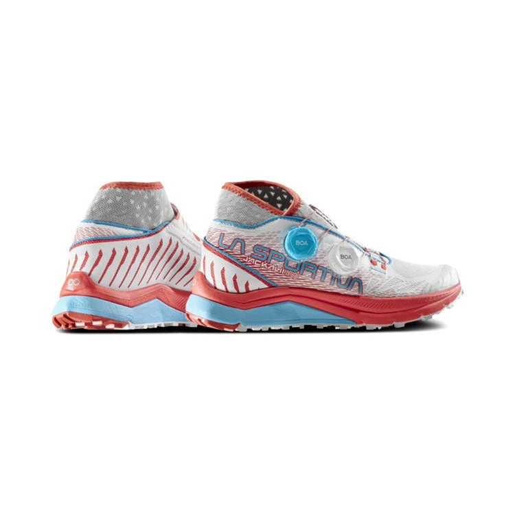 La Sportiva Jackal II Boa Womens Trail Running Shoe - White/Hibiscus 9 La Sportiva Jackal II Boa Womens Trail Running Shoe - White/Hibiscus - Image 7
