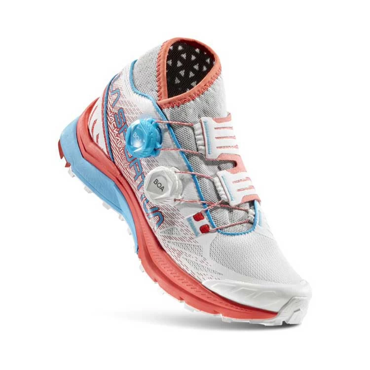 La Sportiva Jackal II Boa Womens Trail Running Shoe - White/Hibiscus 8 La Sportiva Jackal II Boa Womens Trail Running Shoe - White/Hibiscus - Image 6