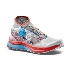 La Sportiva Jackal II Boa Womens Trail Running Shoe - White/Hibiscus