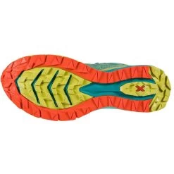 La Sportiva Jackal II Womens Trail Running Shoe - Lagoon/Green Banana 5 La Sportiva Jackal II Womens Trail Running Shoe - Lagoon/Green Banana -Outdoor Sport Store La Sportiva Jackal II w Lagoon Green Banana 02