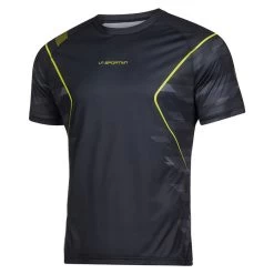 La Sportiva Pacer Mens Short Sleeve T-Shirt -Outdoor Sport Store La Sportiva Mens Pacer T Shirt Black Lime 03