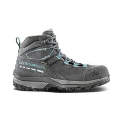 La Sportiva TX Hike Mid Leather GTX Womens Hiking Boot - Carbon/Lagoon 12 La Sportiva TX Hike Mid Leather GTX Womens Hiking Boot - Carbon/Lagoon -Outdoor Sport Store La Sportiva TX Hike Mid Leather Lagoon Carbon 03