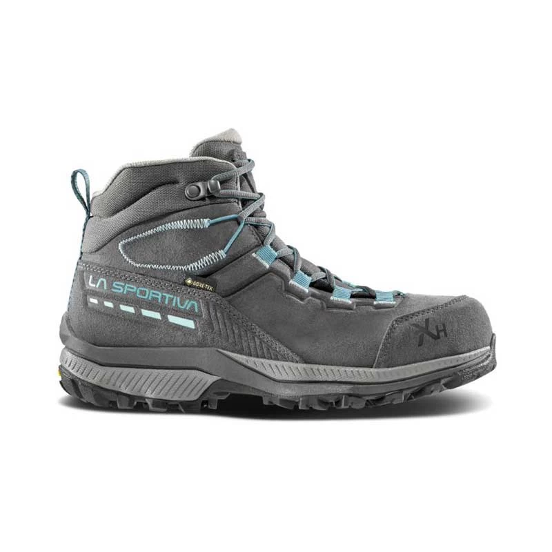 La Sportiva TX Hike Mid Leather GTX Womens Hiking Boot - Carbon/Lagoon 6 La Sportiva TX Hike Mid Leather GTX Womens Hiking Boot - Carbon/Lagoon - Image 4
