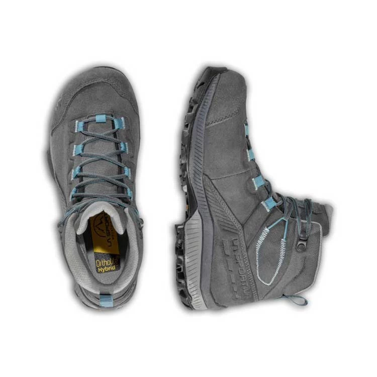 La Sportiva TX Hike Mid Leather GTX Womens Hiking Boot - Carbon/Lagoon 8 La Sportiva TX Hike Mid Leather GTX Womens Hiking Boot - Carbon/Lagoon - Image 6