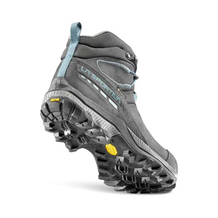 La Sportiva TX Hike Mid Leather GTX Womens Hiking Boot - Carbon/Lagoon 4 La Sportiva TX Hike Mid Leather GTX Womens Hiking Boot - Carbon/Lagoon - Image 2