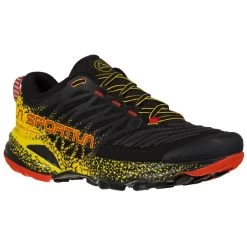 La Sportiva Akasha II Mens Trail Running Shoe - Black/Yellow -Outdoor Sport Store LaSportiva AkashaIIM Black Yellow 07