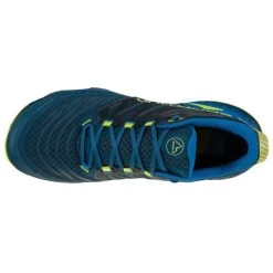 La Sportiva Akasha II Mens Trail Running Shoe - Storm Blue/Lime Punch -Outdoor Sport Store LaSportiva AkashaIIMens StormBlueLimePunch 03