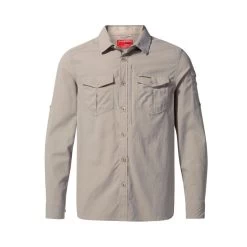Craghoppers NosiLife Adventure II Mens Long Sleeve Shirt - Parchment
