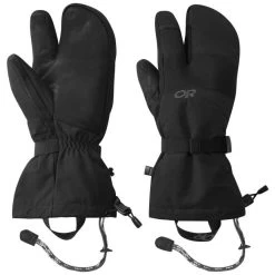 Outdoor Research Highcamp Mens 3-Finger Gloves - Black