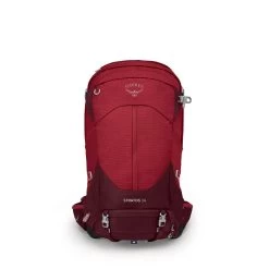 Osprey Stratos 34 Litre Mens Hiking Daypack -Outdoor Sport Store Osprey Stratos 34 Mens Daypack Poinsetta Red 07
