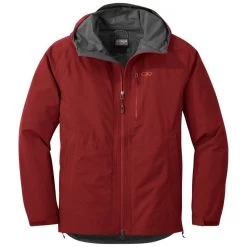 Outdoor Research Foray Mens Waterproof Hooded Jacket -Outdoor Sport Store Outdoor Research Foray Mens Waterproof Hooded Jacket Firebrick 226889