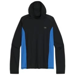 Outdoor Research Echo Mens Long Sleeve Hooded Top -Outdoor Sport Store Outdoor Research Mens Echo Hoodie Black Classic Blue