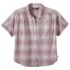 Outdoor Research Astroman Womens Short Sleeve Sun Shirt -Outdoor Sport Store OutdoorResearchWomensAstromanSSSunShirt MothPlaid 01 830789