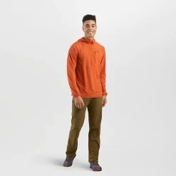 Outdoor Research Astroman Sun Mens Long Sleeve Hooded Top -Outdoor Sport Store OutdoorResearch AstromanSunMensHoodie Redrock 04 414836