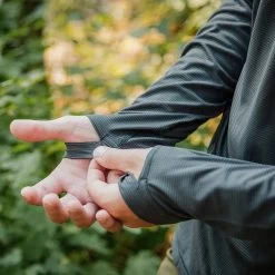 Outdoor Research Echo Mens Long Sleeve Hooded Top -Outdoor Sport Store OutdoorResearch EchoMensLongSleeveHoodedTop Storm 02 379758