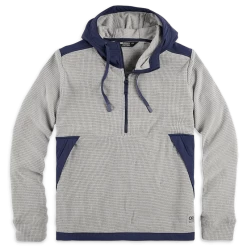 Outdoor Research Trail Mix Womens Hooded Pullover Top -Outdoor Sport Store OutdoorResearch TrailMixWomensHoodedPullover Ash NavalBlue 05 645663