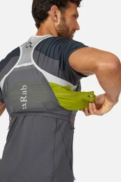 Rab Veil 2 Litre Lightweight Running Vest -Outdoor Sport Store RAB Veil 2 Litre Lightweight Running Vest Gargoyle Graphene 05