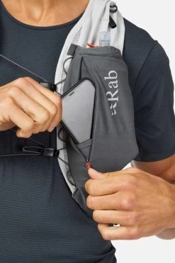 Rab Veil 2 Litre Lightweight Running Vest -Outdoor Sport Store RAB Veil 2 Litre Lightweight Running Vest Gargoyle Graphene 08