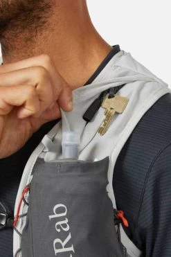 Rab Veil 6 Litre Lightweight Running Vest -Outdoor Sport Store RAB Veil 6 Litre Lightweight Vest Gargoyle Graphene 07