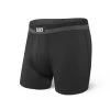 SAXX Sport Mesh Mens Boxer Fly Brief - Black 1 SAXX Sport Mesh Mens Boxer Fly Brief - Black -Outdoor Sport Store SAXX Sport Mesh Boxer Fly Brief Black Front