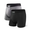 SAXX Vibe Mens Boxer Brief 2 Pack - Black/Grey -Outdoor Sport Store SAXX Vibe Mens Boxer Brief 2 Pack Black Grey Front