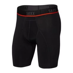 SAXX Kinetic HD Light-Compression Mesh Long Leg Brief -Outdoor Sport Store SAXX Kinetic HD Long Leg Black 01
