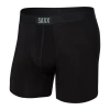 SAXX Vibe Mens Boxer Brief -Outdoor Sport Store SAXX VibeMensBoxerBrief Black Black 01