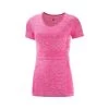 Salomon Elevate Move On Short Sleeve Womens T-Shirt - Pink -Outdoor Sport Store Salomon Elevate Move On Short Sleeve Womens T Shirt Pink 878621