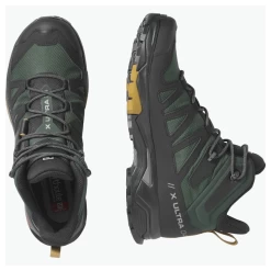 Salomon X Ultra 4 MID GTX Mens Hiking Boot - Green Gables/Black/Cumin -Outdoor Sport Store Salomon X Ultra 4 MID GTX Mens Hiking Boot Green Gables Black Cumin Both 290217