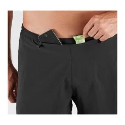 Salomon Sense 5 Inseam Mens Shorts - Black 7 Salomon Sense 5 Inseam Mens Shorts - Black -Outdoor Sport Store SalomonSense5InseamMensShorts BlackPocket 293386