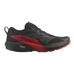 Salomon Sense Ride 5 Mens Trail Running Shoes - Black/Fiery Red -Outdoor Sport Store Salomon Sense Ride 5 Mens Black Red 01