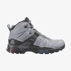 Salomon X Ultra 4 MID GTX Women's Hiking Boot - Quarry/Black/Legion Blue -Outdoor Sport Store Salomon X Ultra 4 Mid GTX Quarry Black Legion Blue 01 244599 1