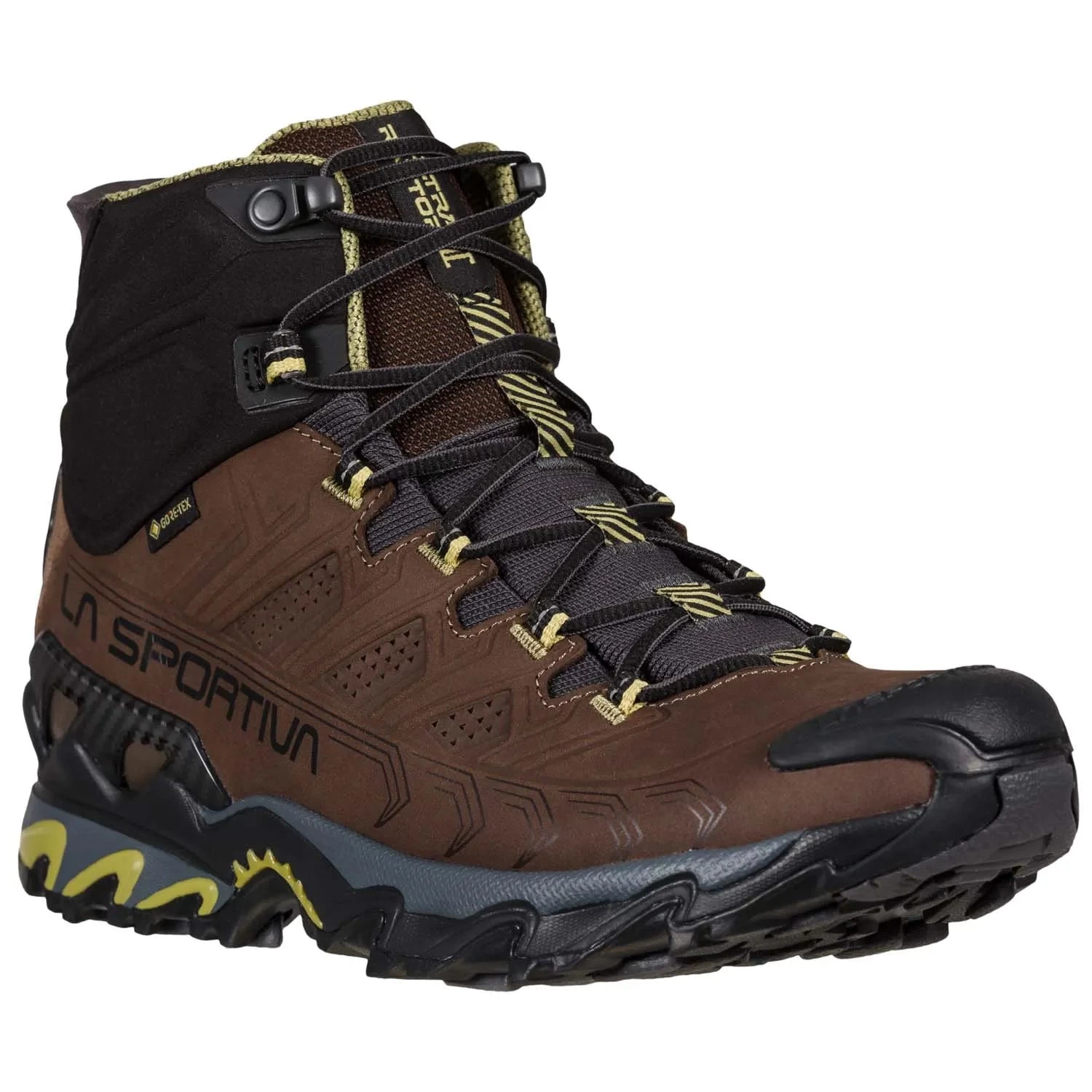 La Sportiva Ultra Raptor II Mid Leather Wide GTX Mens Hiking Boot - Chocolate/Cedar 3 La Sportiva Ultra Raptor II Mid Leather Wide GTX Mens Hiking Boot - Chocolate/Cedar