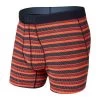 SAXX Quest Quick Dry Mesh Boxer Fly Brief - Red Solar Stripe -Outdoor Sport Store image 77