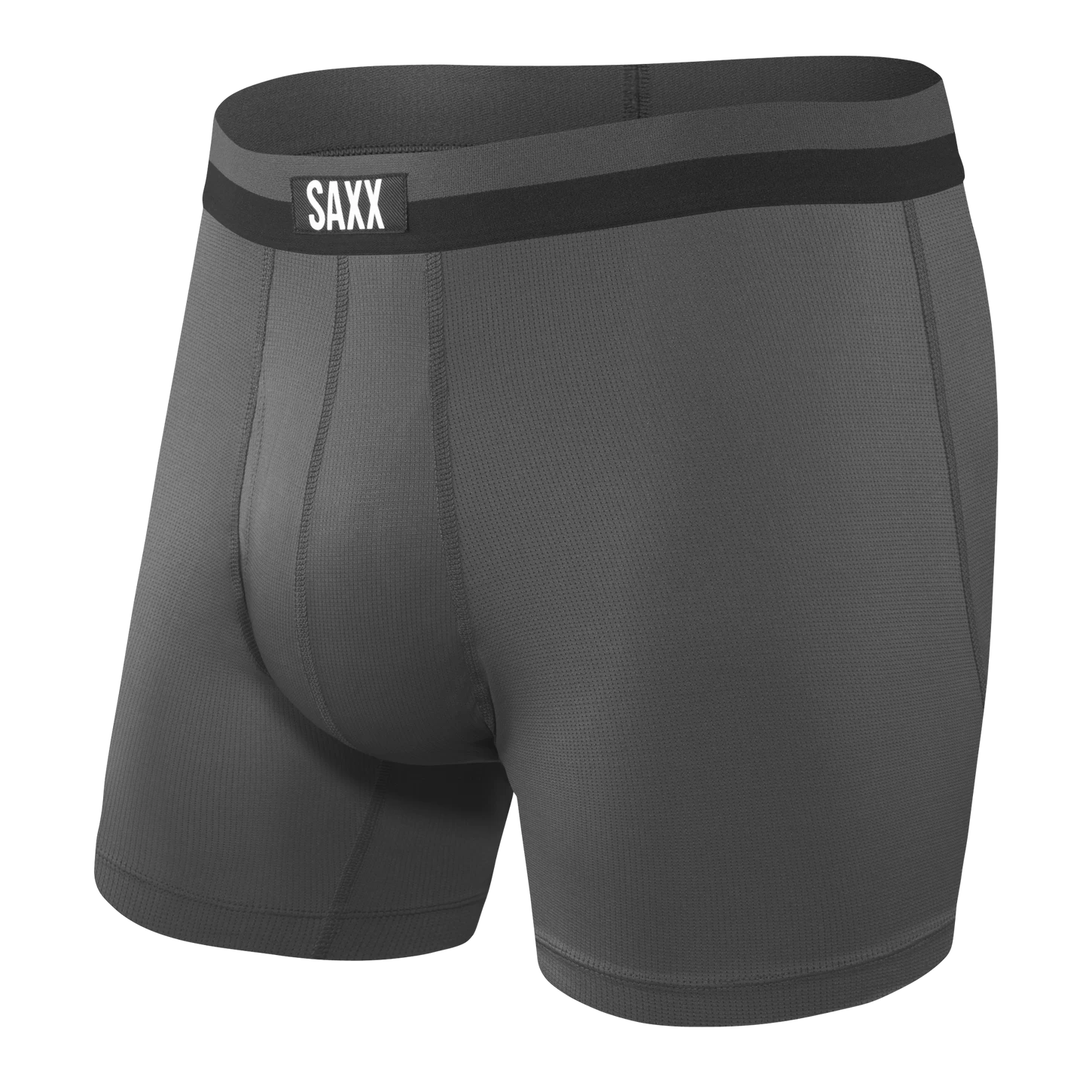 SAXX Sport Mesh Mens Boxer Fly Brief - Graphite 3 SAXX Sport Mesh Mens Boxer Fly Brief - Graphite
