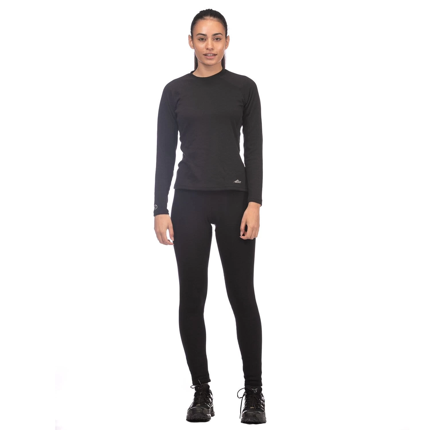 Mont Power Dry Crew Womens Long Sleeve Thermal Top - Black 4 Mont Power Dry Crew Womens Long Sleeve Thermal Top - Black - Image 2