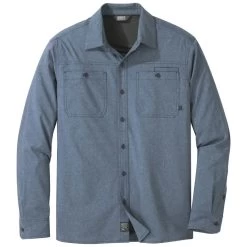Outdoor Research Wayward Mens Long Sleeve - Steel Blue