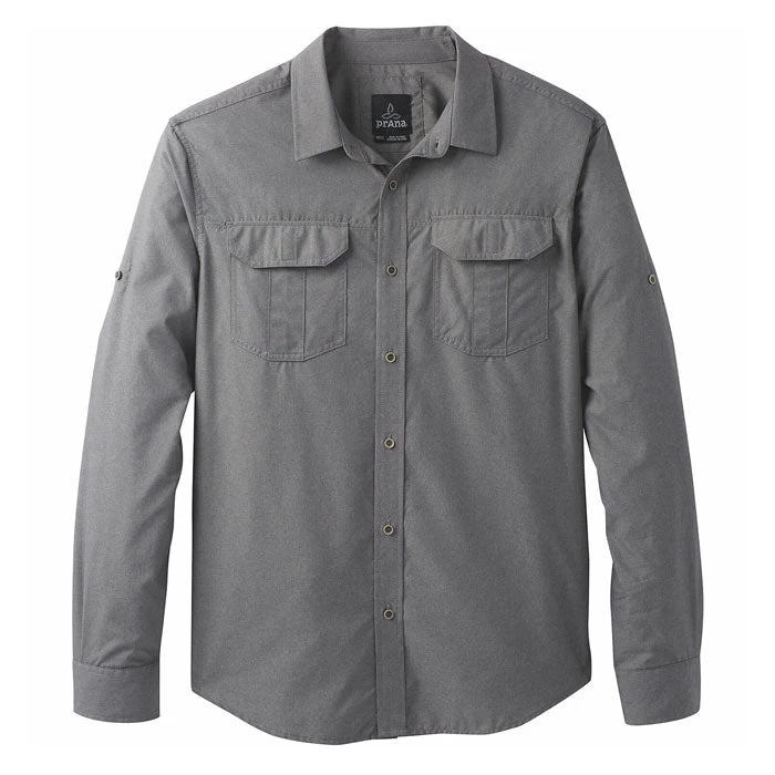 PrAna Citadel Mens Long Sleeve Shirt - Gravel 4 PrAna Citadel Mens Long Sleeve Shirt - Gravel - Image 2