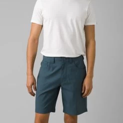 PrAna Brion II Mens Shorts 9 Inseam -Outdoor Sport Store prana Brion II Mens Shorts Grey Blue 02